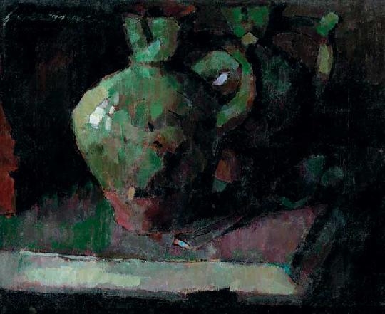 Nagy Oszkár (1883-1965) Csendélet kancsóval, 1942