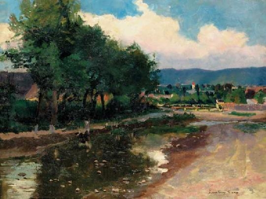Zemplényi Tivadar (1864-1917) By the brook in summer