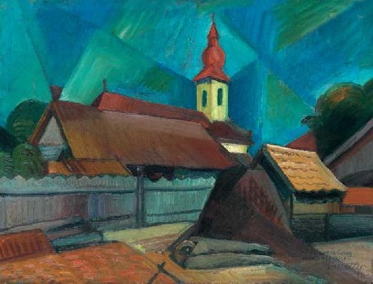 Kmetty János (1889-1975) Church in Kecskemét, 1923