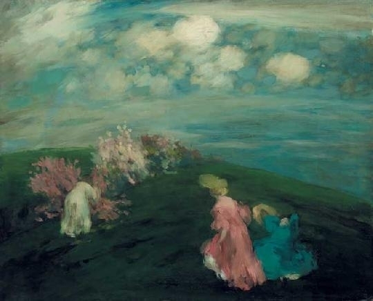 Vaszary János (1867-1939) Spring (Rococo), 1904