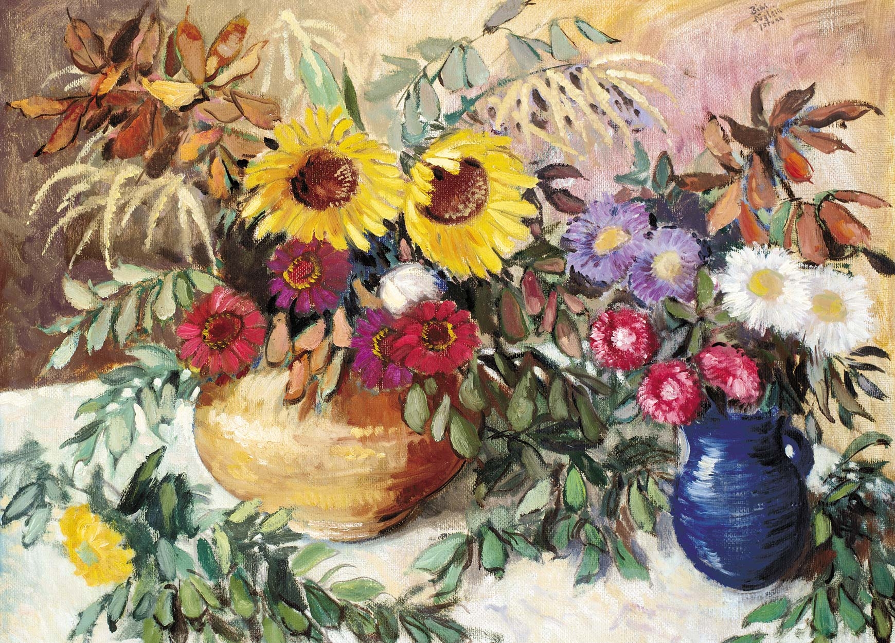 Biai Föglein István (1905-1974) Still life with flowers