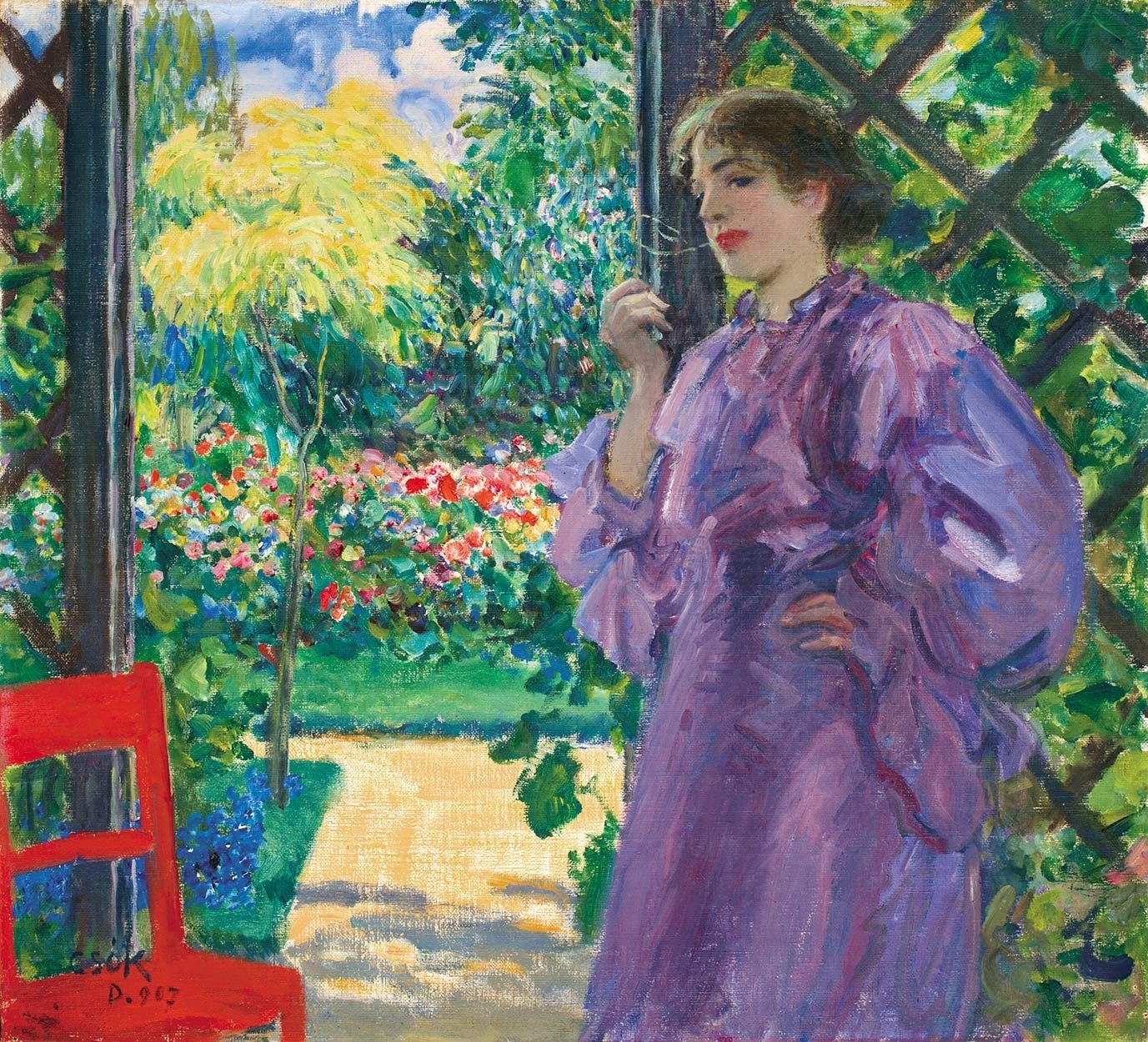 Csók István (1865-1961) At the veranda, 1907