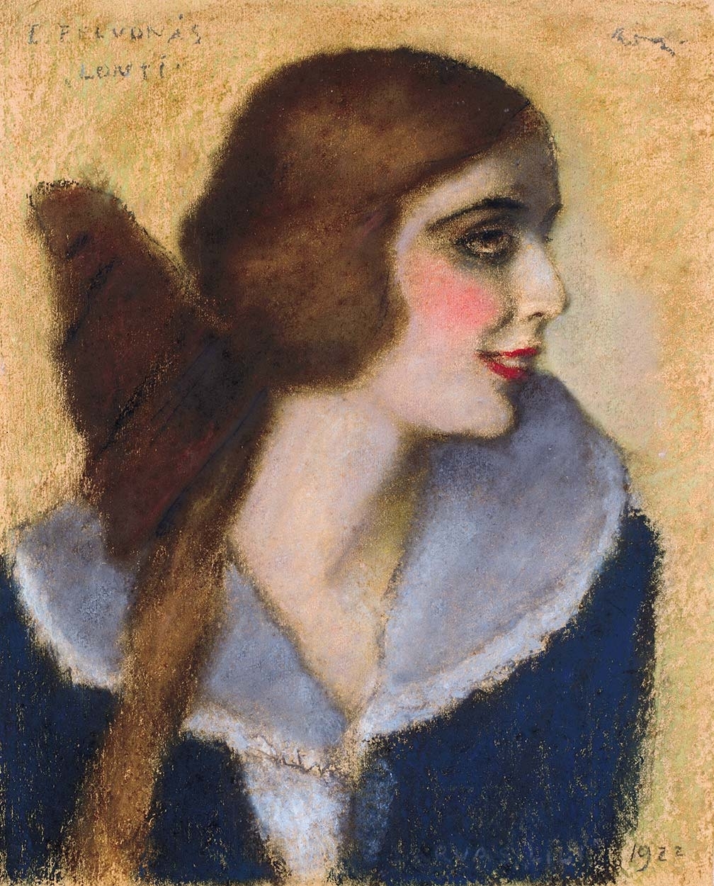 Rippl-Rónai József (1861-1927) Darvas Lili's portrait as Lonti, 1922