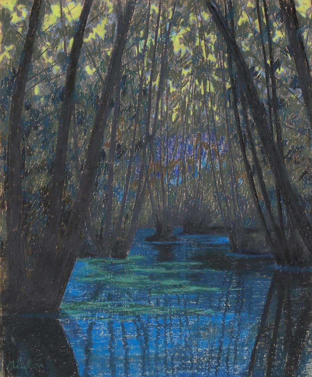 Sassy Attila (1880-1967) Ártéri erdő