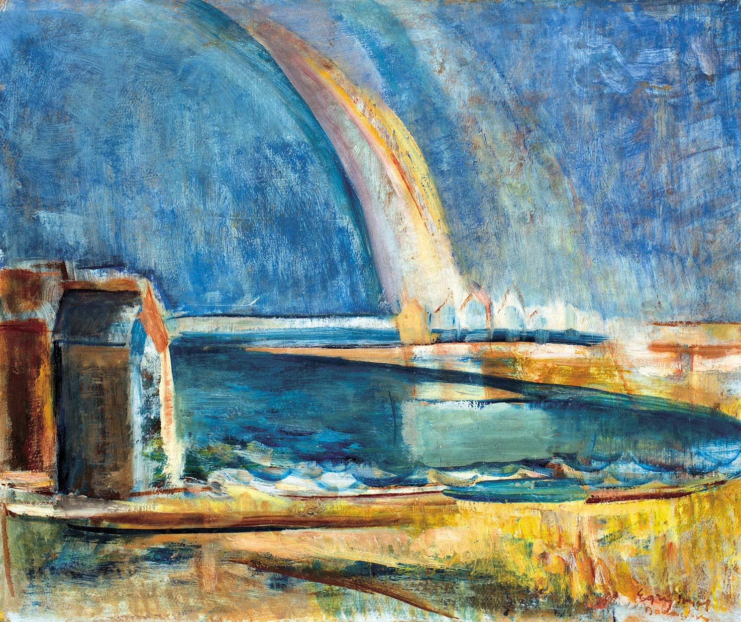 Egry József (1883-1951) Rainbow in Badacsony