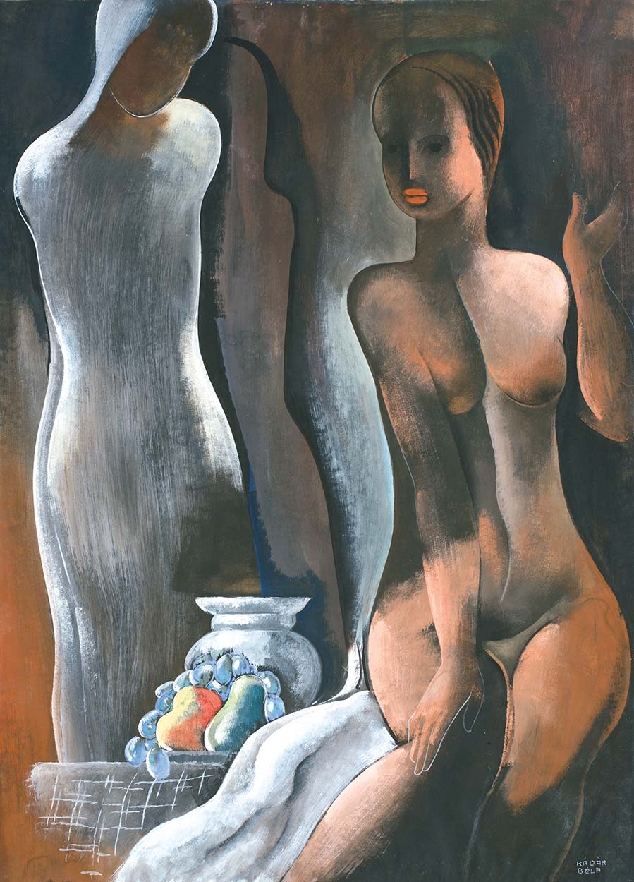 Kádár Béla (1877-1956) Nudes with still life