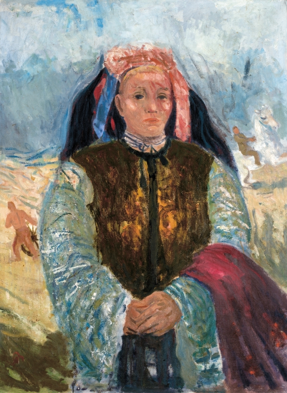 Bernáth Aurél (1895-1982) Girl from the Plains (Sheperdess, Peasant girl), 1936-1937