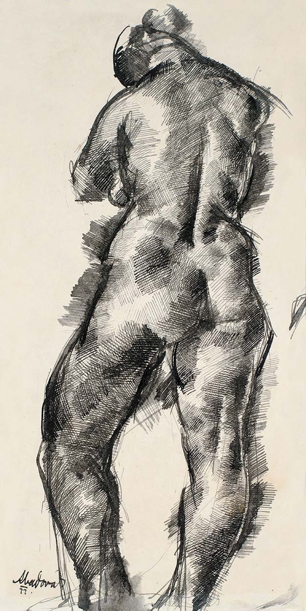 Aba-Novák Vilmos (1894-1941) Back nude, 1922