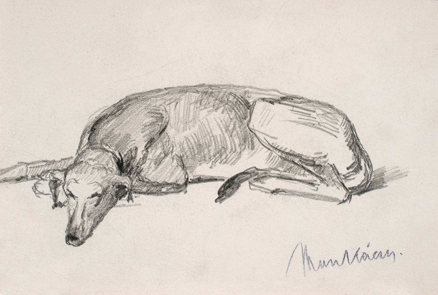 Munkácsy Mihály (1844-1900) Dog