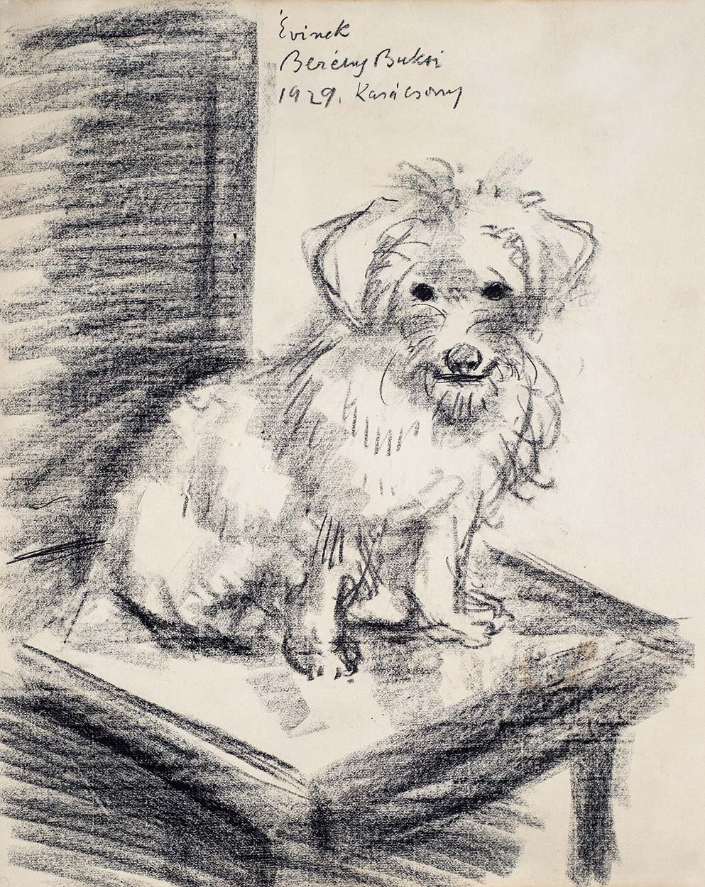 Berény Róbert (1887-1953) Our dog, Buksi, 1929