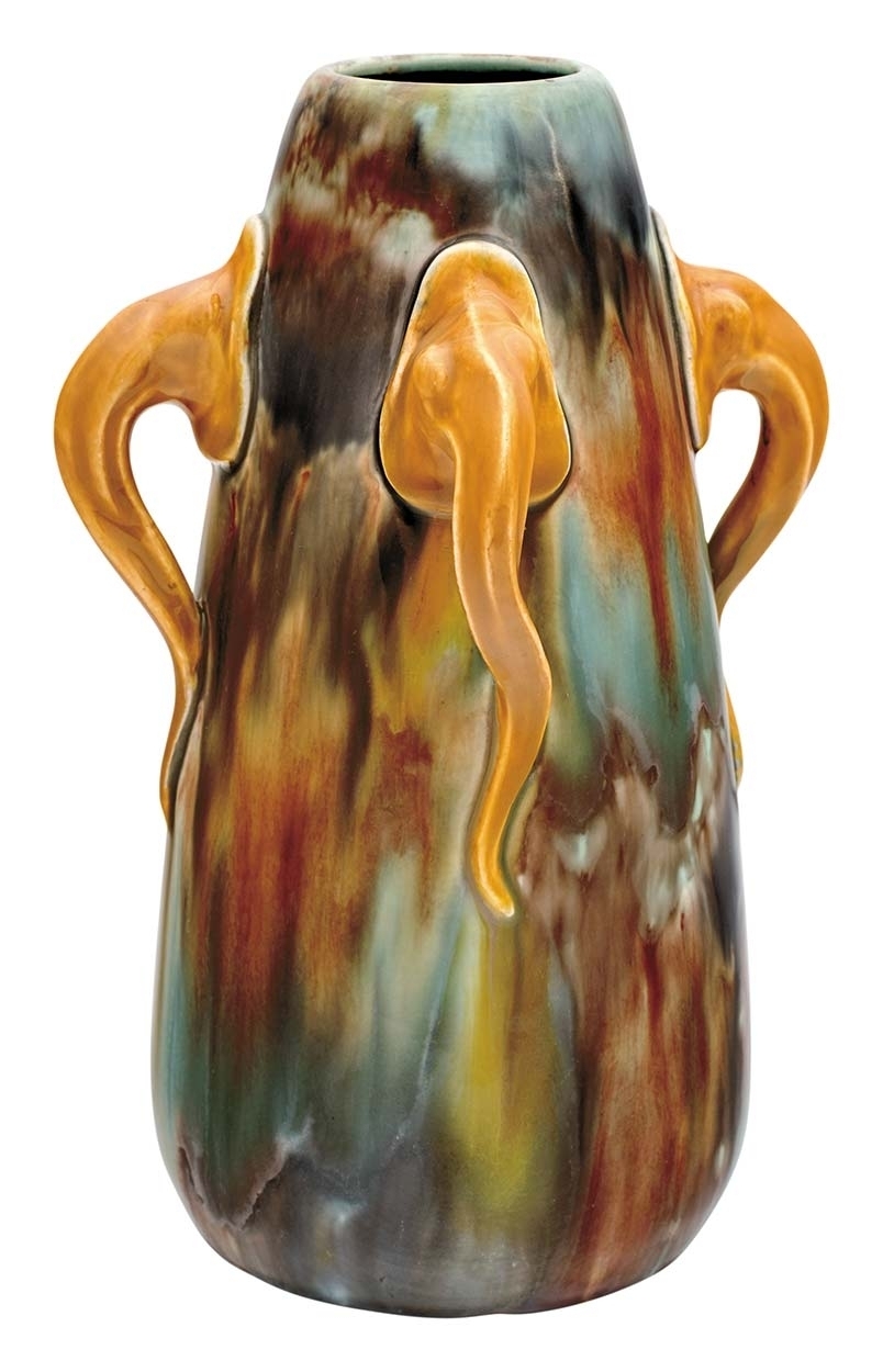 Zsolnay Piogacas vase, Zsolnay, 1900 Form- and decorplan: Sikorski Tádé