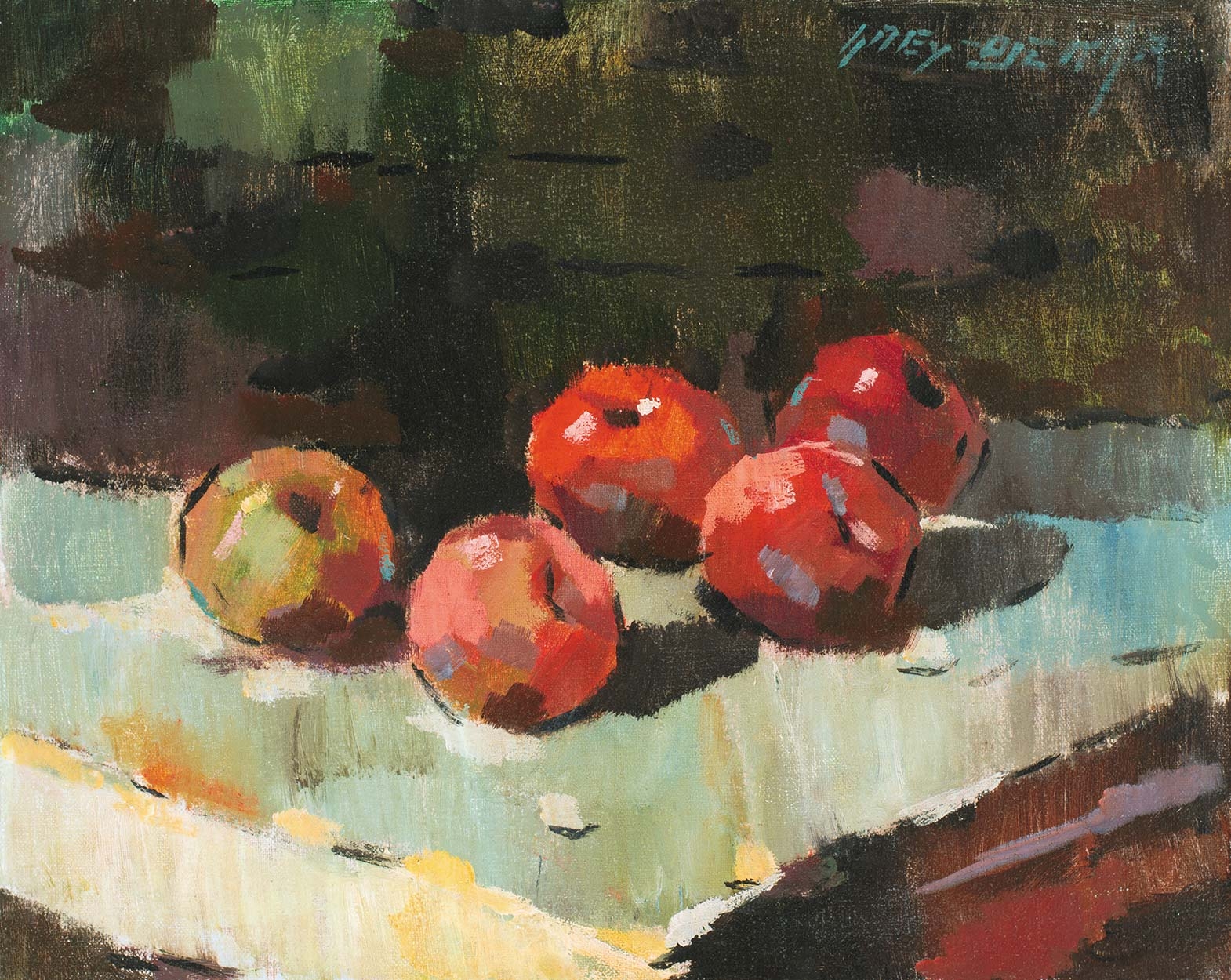 Nagy Oszkár (1883-1965) Still life with apples