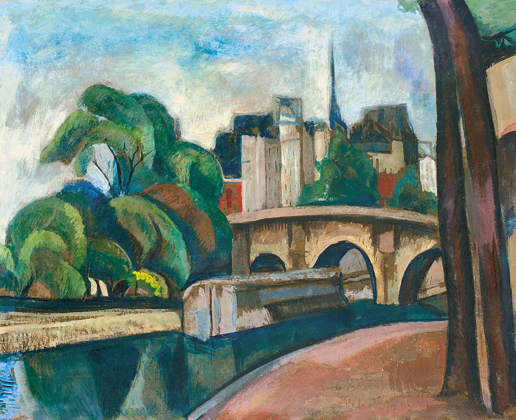 Perlrott-Csaba Vilmos (1880-1955) Pont Neuf in Paris