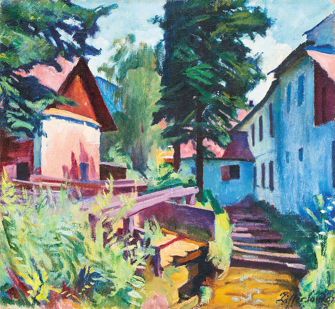 Ziffer Sándor (1880-1962) Mill-course in Baia Mare