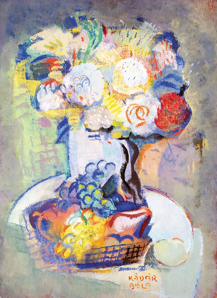 Kádár Béla (1877-1956) Virágcsendélet, 1930 körül