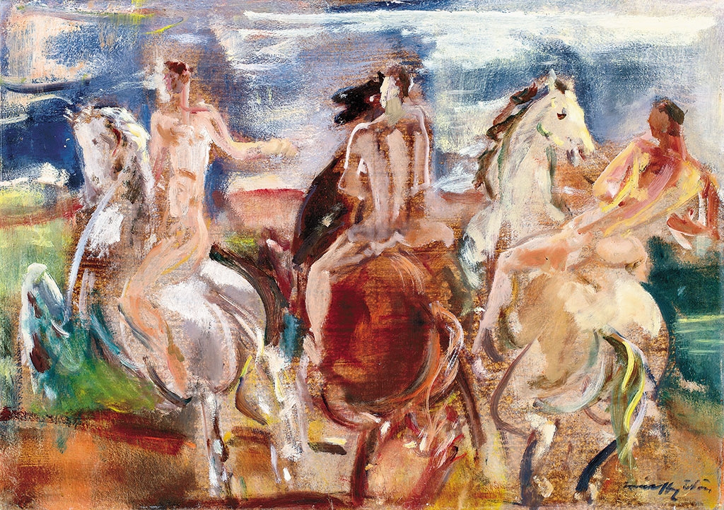 Márffy Ödön (1878-1959) Horse riders, first part of the  1940s