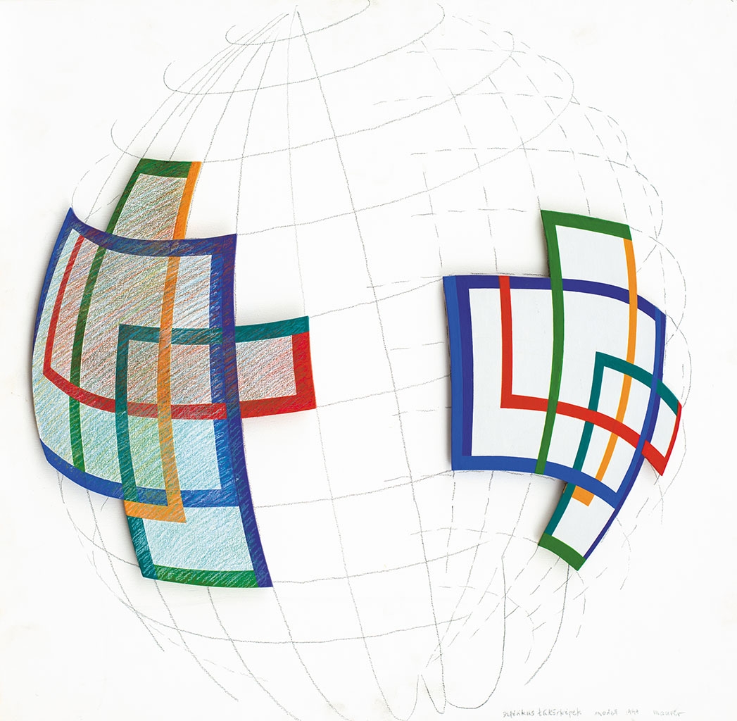 Maurer Dóra (1937-) Spheric reflections, 1999