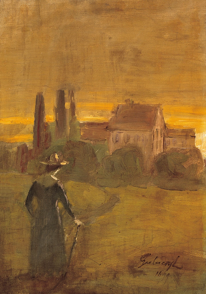 Gulácsy Lajos (1882-1932) Walk in Italy, 1899