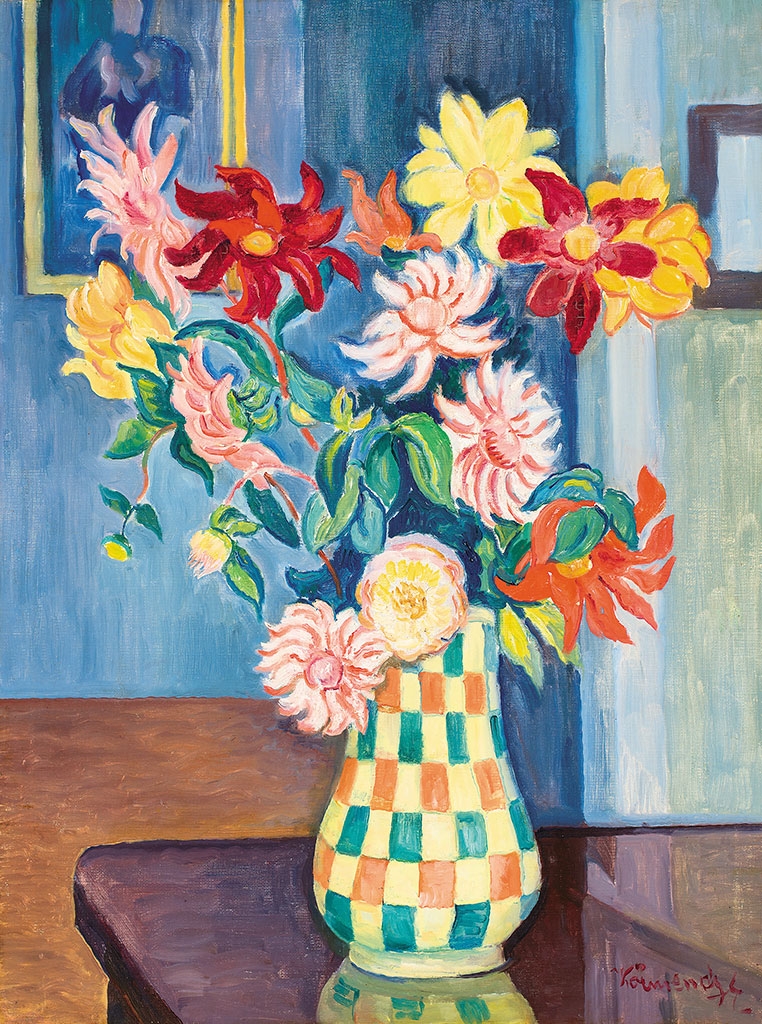 Körmendi Frimm Ervin (1885-1939) Still-life with flowers
