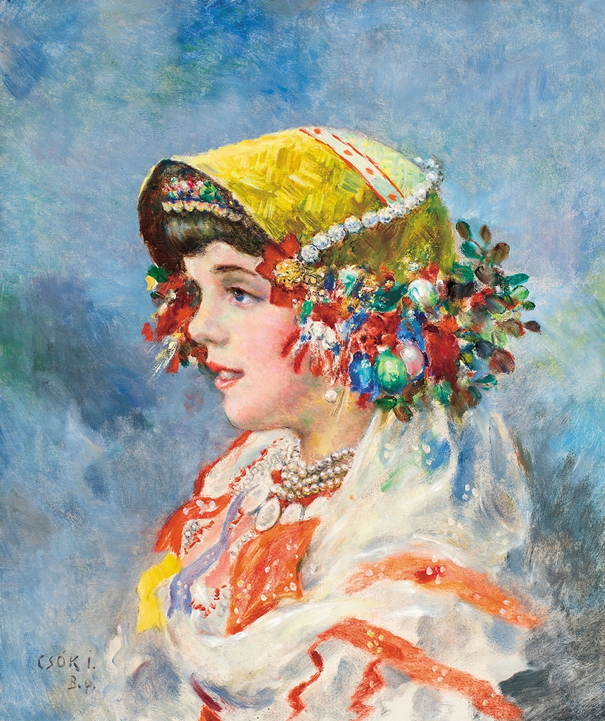 Csók István (1865-1961) Sokác lány