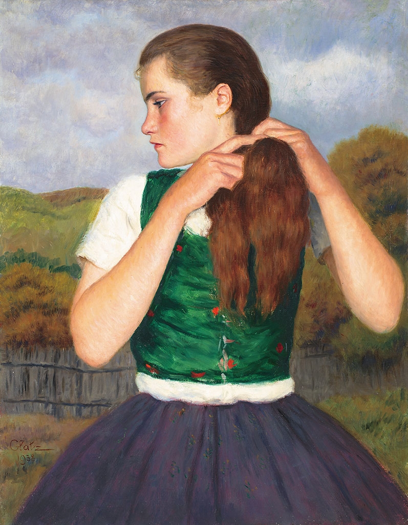 Glatz Oszkár (1872-1958) Fiatal lány, 1938