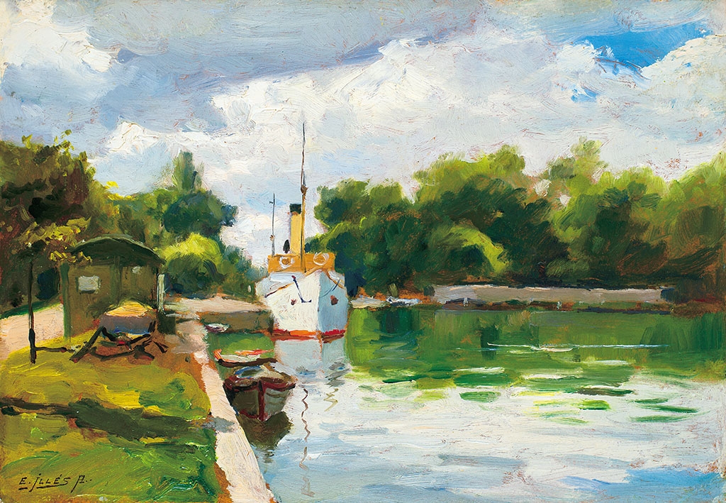 Edvi-Illés Aladár (1870-1958) Riverbank