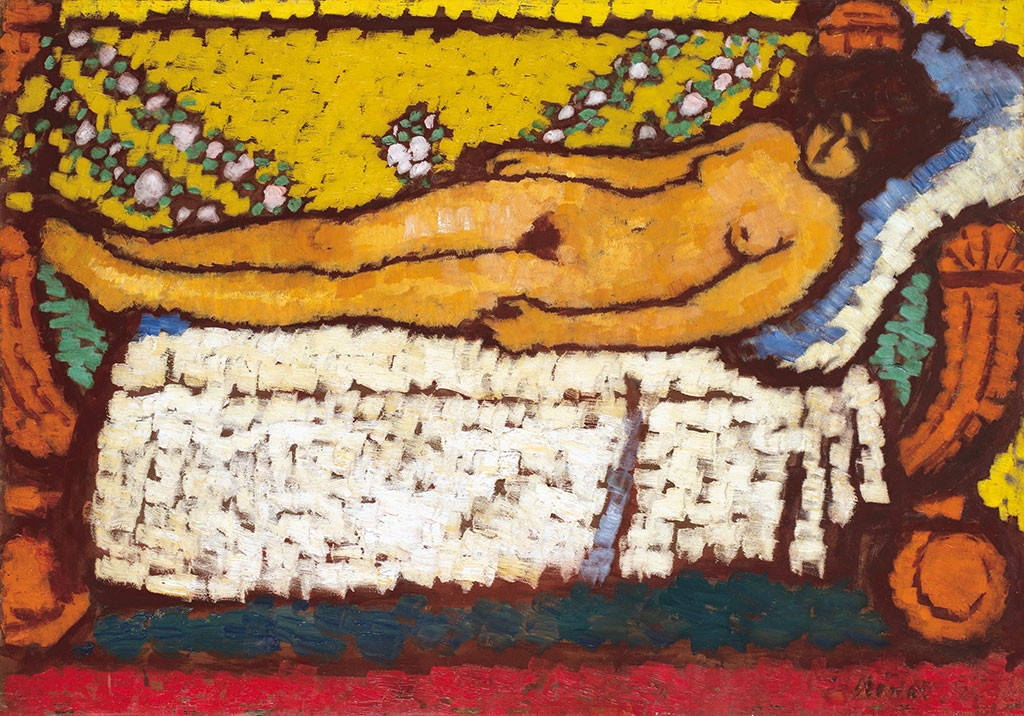 Rippl-Rónai József (1861-1927) "Resting Fenella (Fenella on the sofa), 1911"