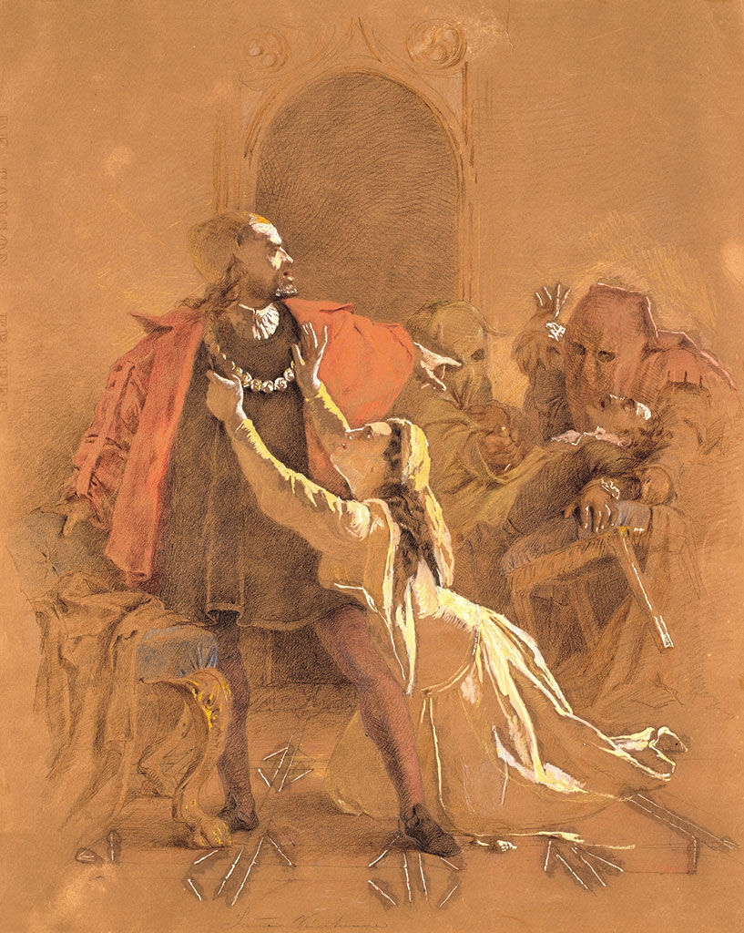 Zichy Mihály (1827-1906) Scene