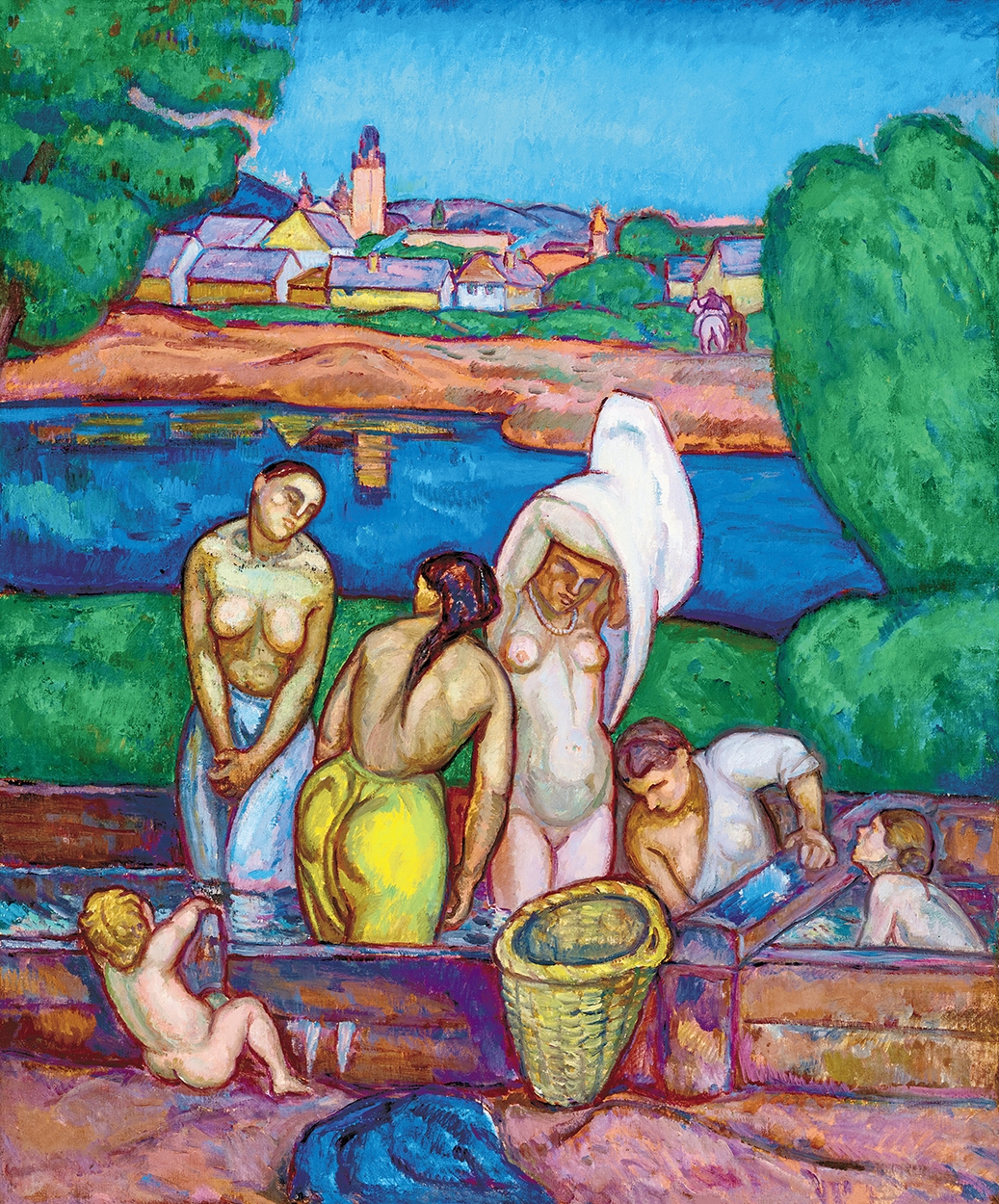 Iványi Grünwald Béla (1867-1940) Women Bathing (Baia Mare), 1909