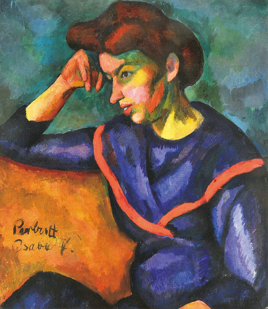 Perlrott-Csaba Vilmos (1880-1955) Vörös hajú nő, 1909 körül