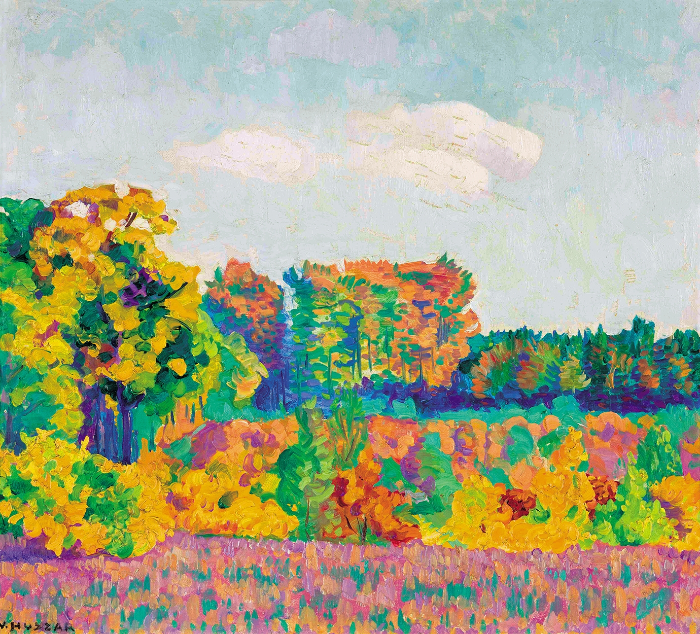 Huszár Vilmos (1884-1960) Landscape at Autumn, 1911