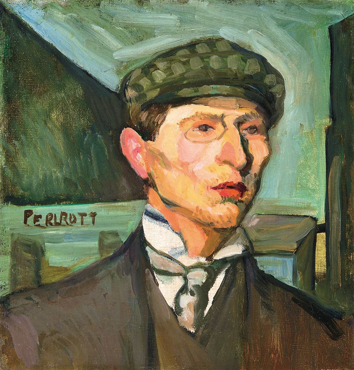 Perlrott-Csaba Vilmos (1880-1955) Self-portrait, 1907