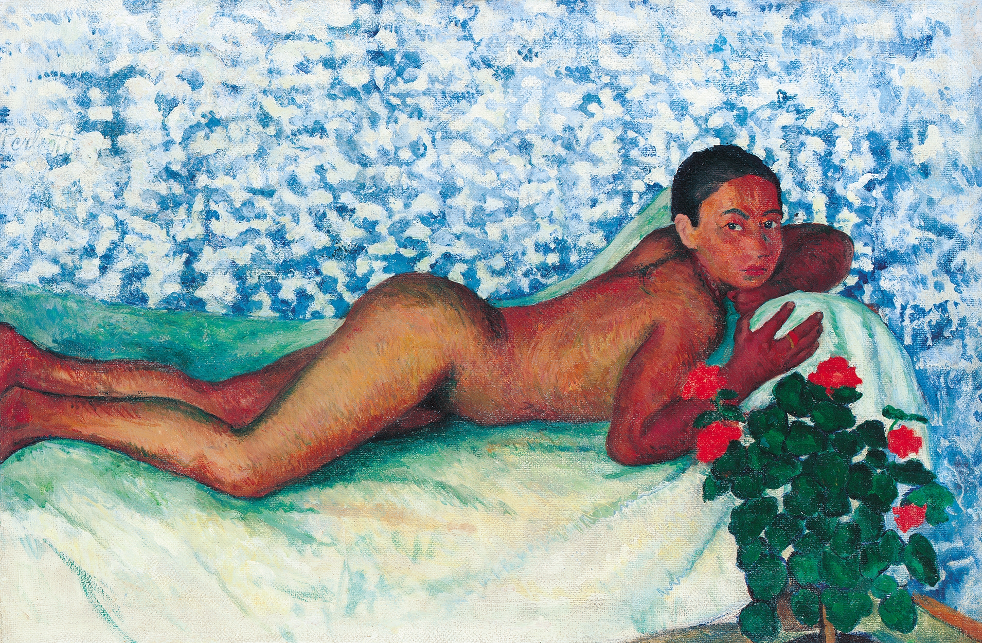 Perlrott-Csaba Vilmos (1880-1955) Nude (Nude Laying, Prone Nude), around 1907-1909