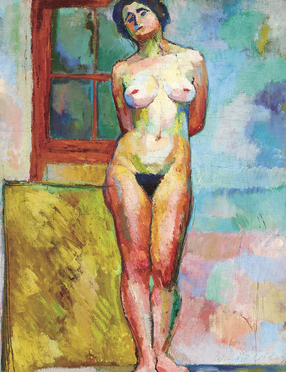 Perlrott-Csaba Vilmos (1880-1955) Standing Nude, 1910
