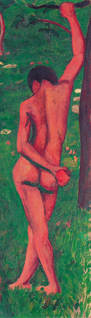 Perlrott-Csaba Vilmos (1880-1955) Boy Nude with Apple, 1906