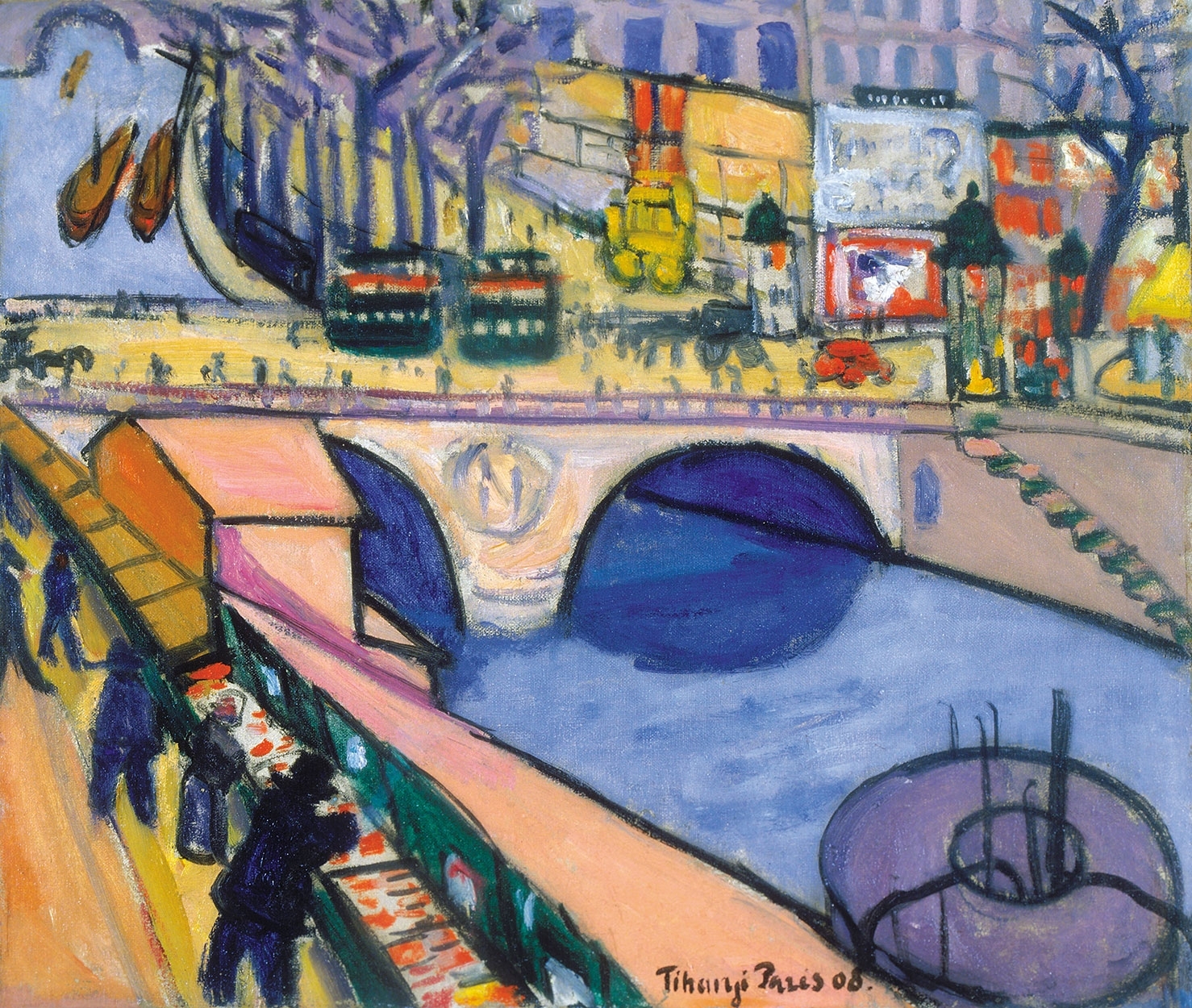 Tihanyi Lajos (1885-1938) Pont St. Michel (Paris), 1908