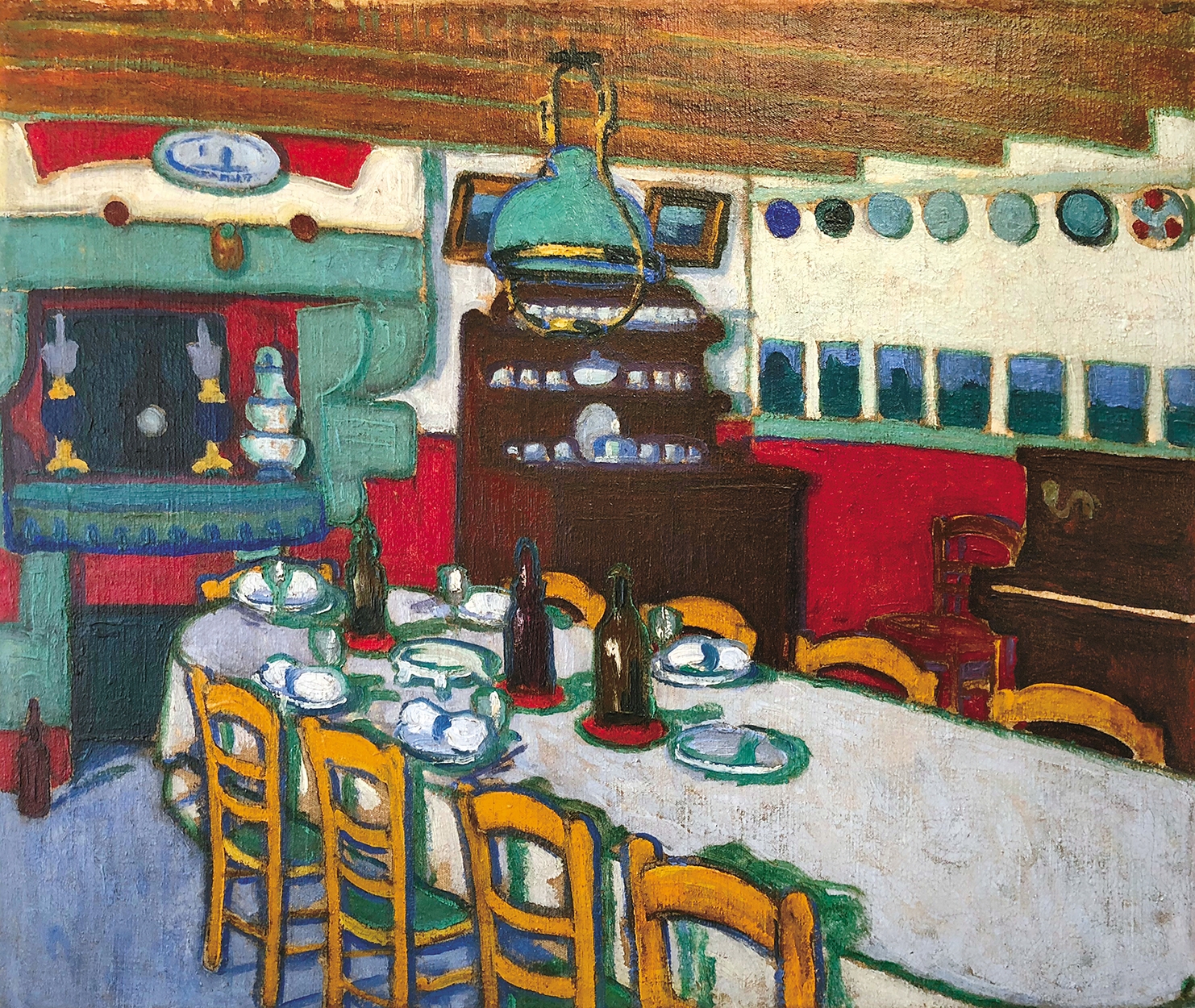Ziffer Sándor (1880-1962) Dining Room, 1908