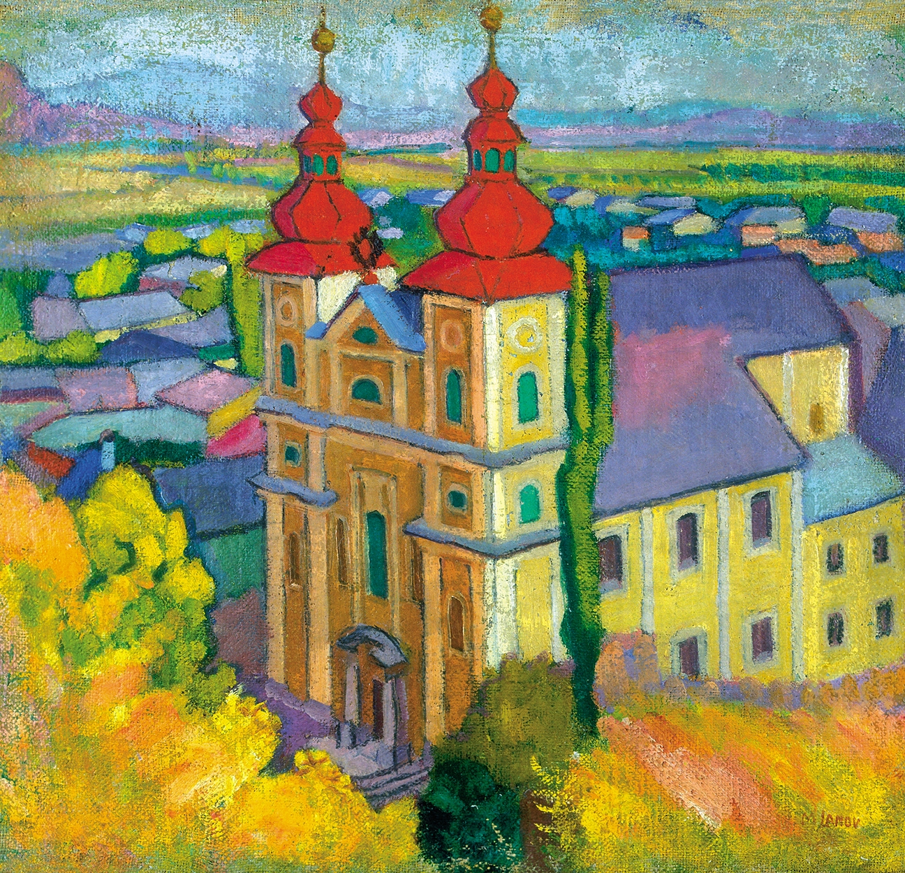 Lanow Mária (1880-1951) Lelátás az István toronyból, 1908