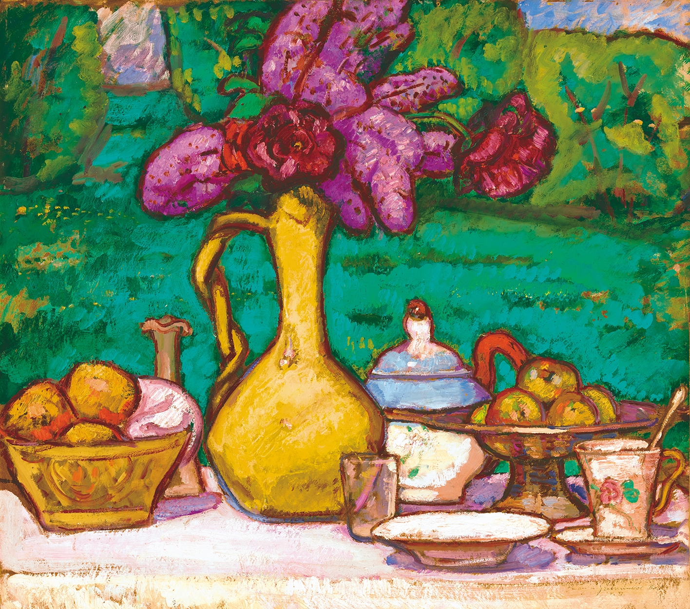Iványi Grünwald Béla (1867-1940) Still-life with lilac, around 1909