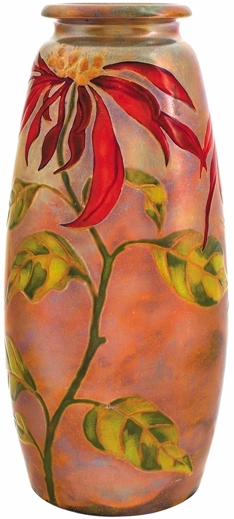 Zsolnay Vase with lobster-flower decor, Zsolnay, 1903