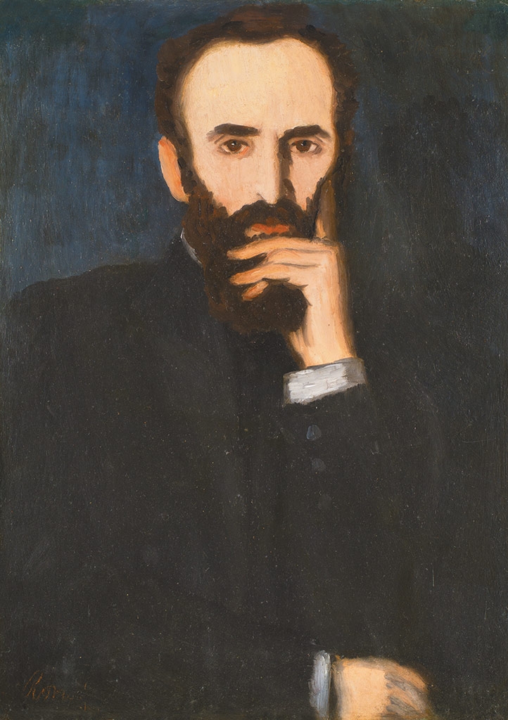 Rippl-Rónai József (1861-1927) Férfi portré (Édouard Vuillard képmása), Párizs, 1893-1895 között