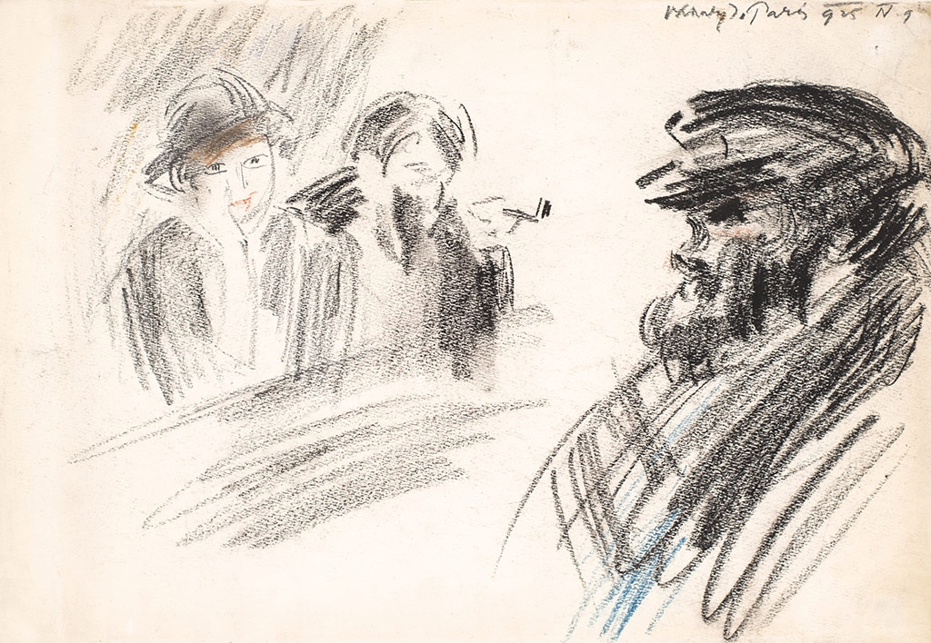 Vaszary János (1867-1939) In a bar (Smoking man with a lady), 1925