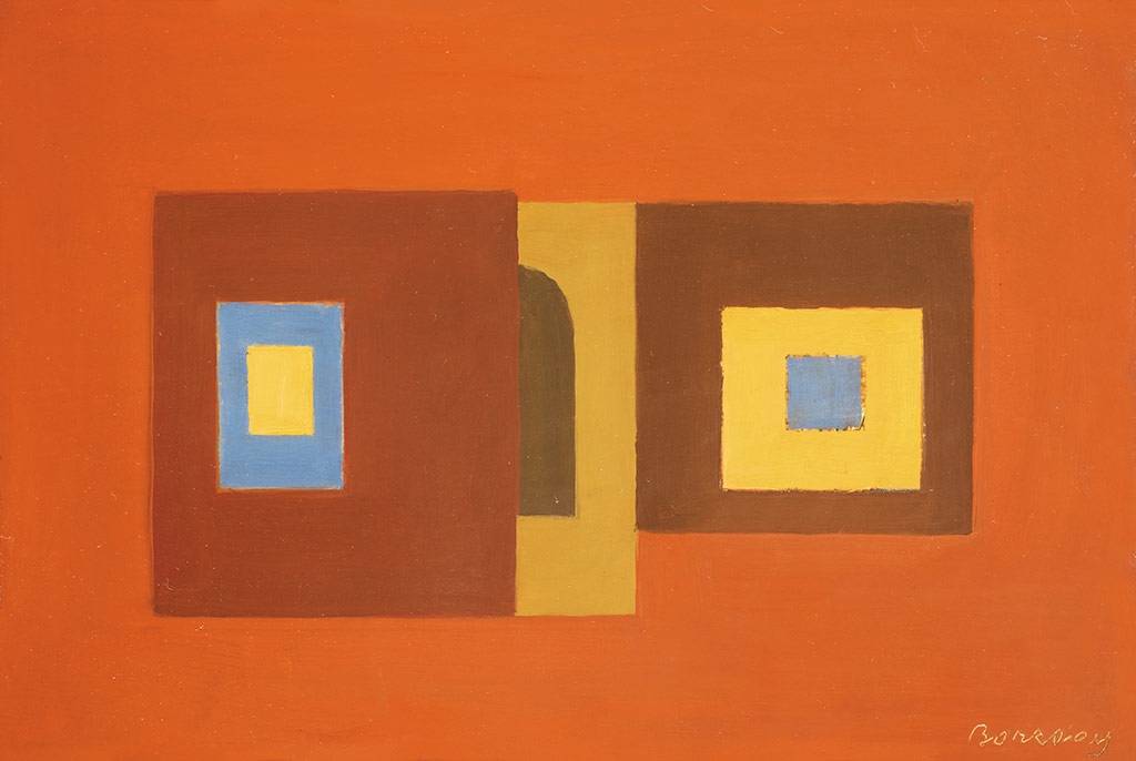Barcsay Jenő (1900-1988) Red-brown forms, 1968