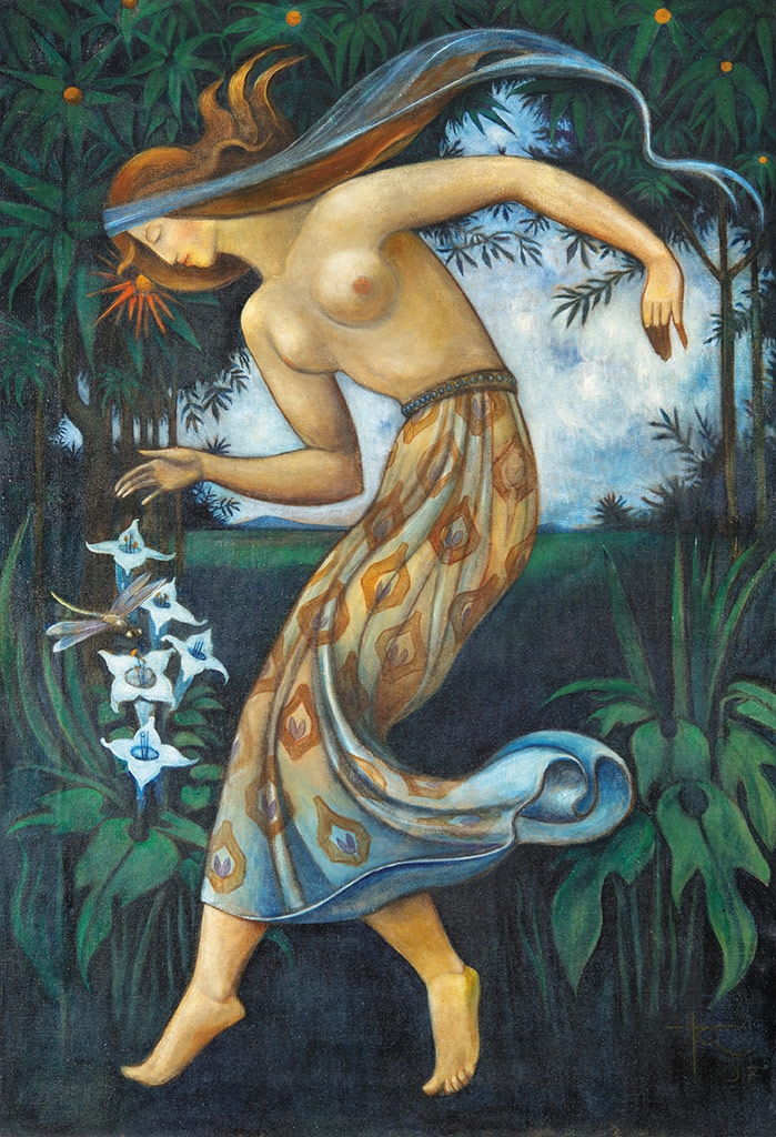 Remsey Jenő (1885-1980) Jósnő (Delphoi jósda jósnője), 1917