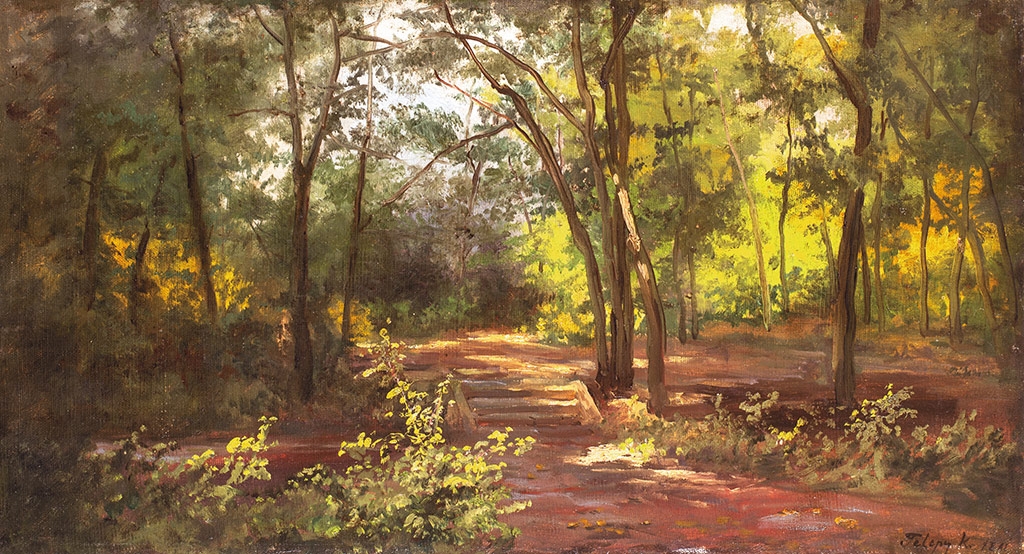 Telepy Károly (1828-1906) Deep in the forest, 1891