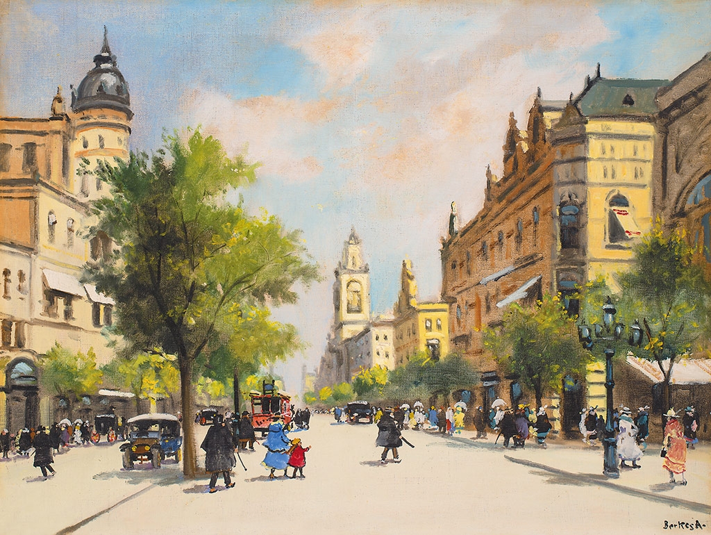 Berkes Antal (1874-1938) Boulevard