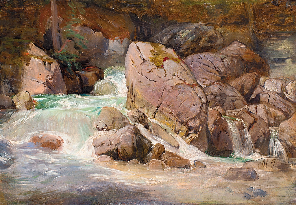 Molnár József (1821-1899) Mountain stream