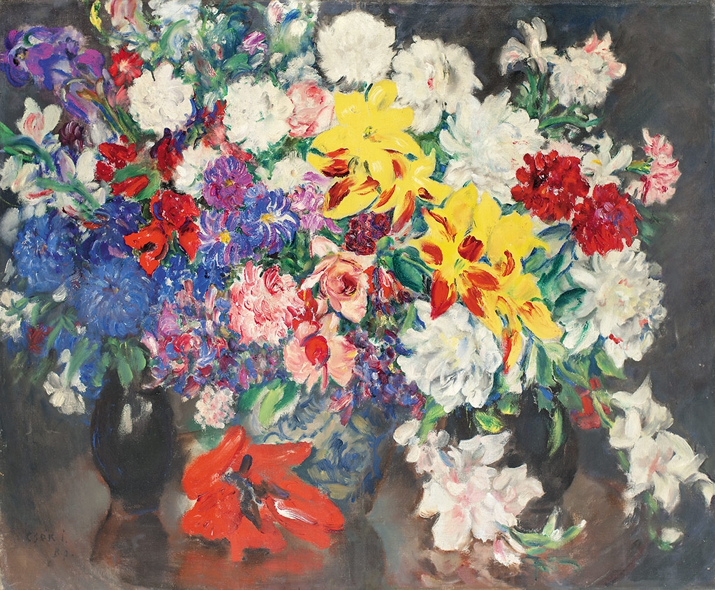 Csók István (1865-1961) Virágcsendélet, 1929 körül