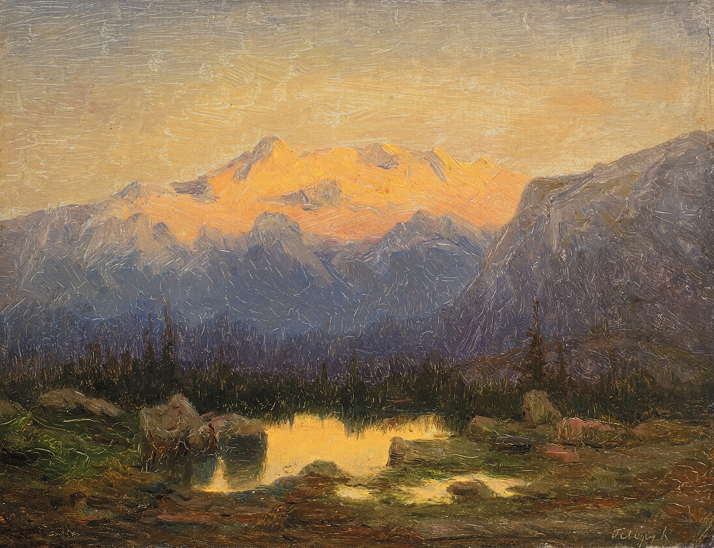 Telepy Károly (1828-1906) Lake in the High-Tatras
