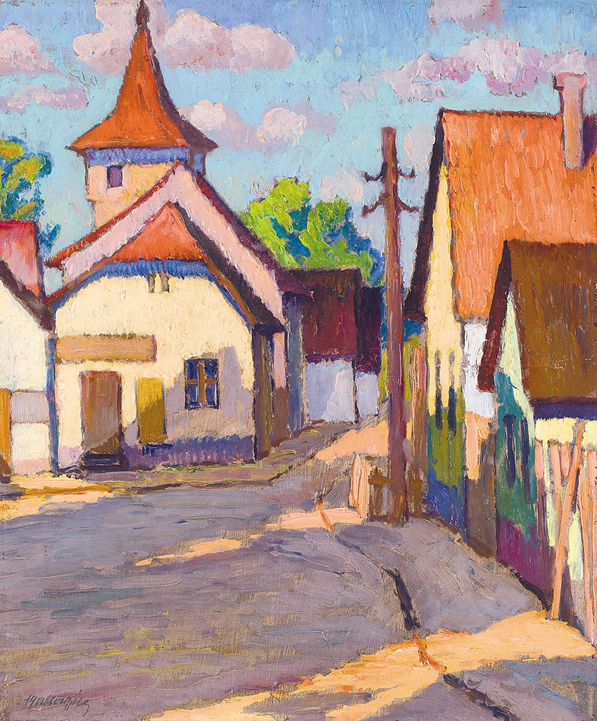 Balla Béla (1882-1965) Colorful houses